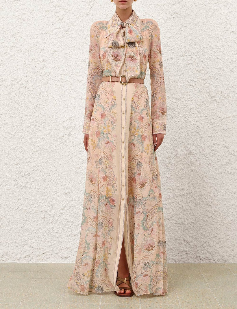 ZIMMERMANN – Rebellion Pussybow Shirt Dress