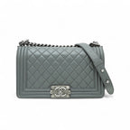CHANEL Gray Le Boy bag