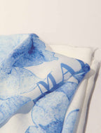 MAJE Watercolour-Effect Shawl 140 x 140