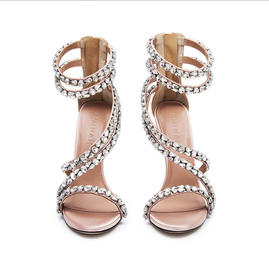 AMINAH ABDUL JILLIL SOLEIL SANDAL TAN