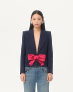 0001  VALENTINO GARAVANI — Viscose Jacket with Bow