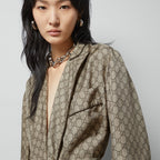 GG SUPREME PRINT SILK SHIRT