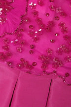 VALENTINO GARAVANI  
Embellished Tulle And Silk-Faille Mini Dress - Pink