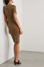 FENDI 
Monogram knitted dress
