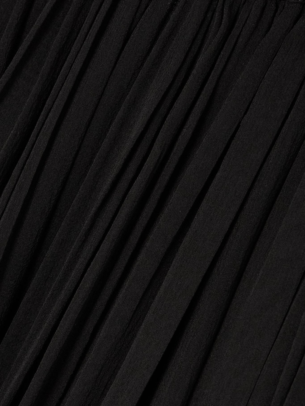 SAINT LAURENT Ruffled Skirt in Silk Crêpe Muslin