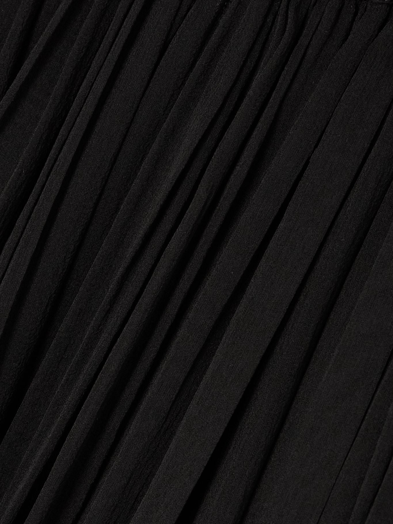 SAINT LAURENT Ruffled Skirt in Silk Crêpe Muslin