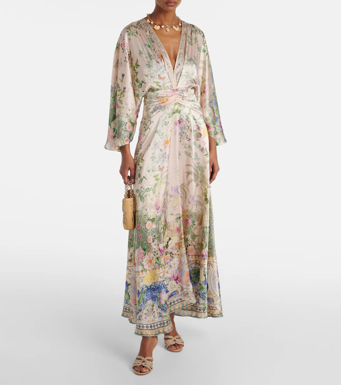 CAMILLA Petal Sleeve Long Dress – Palacio Playground