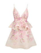 ZIMMERMANN
Dawning Ruffle Mini Dress – Ivory Lily