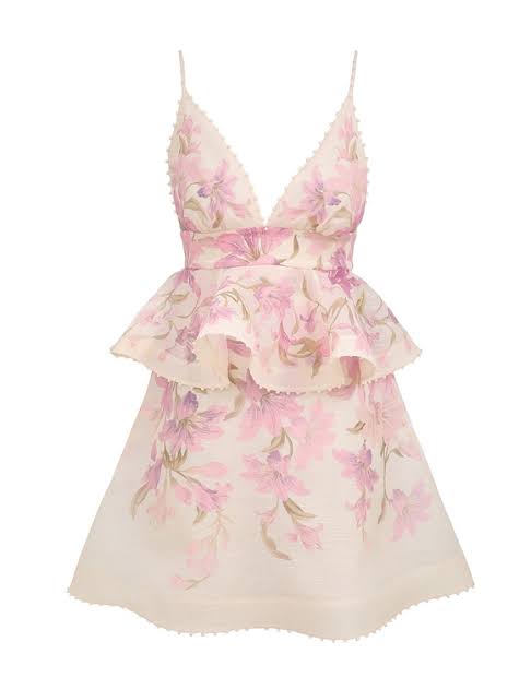 ZIMMERMANN
Dawning Ruffle Mini Dress – Ivory Lily