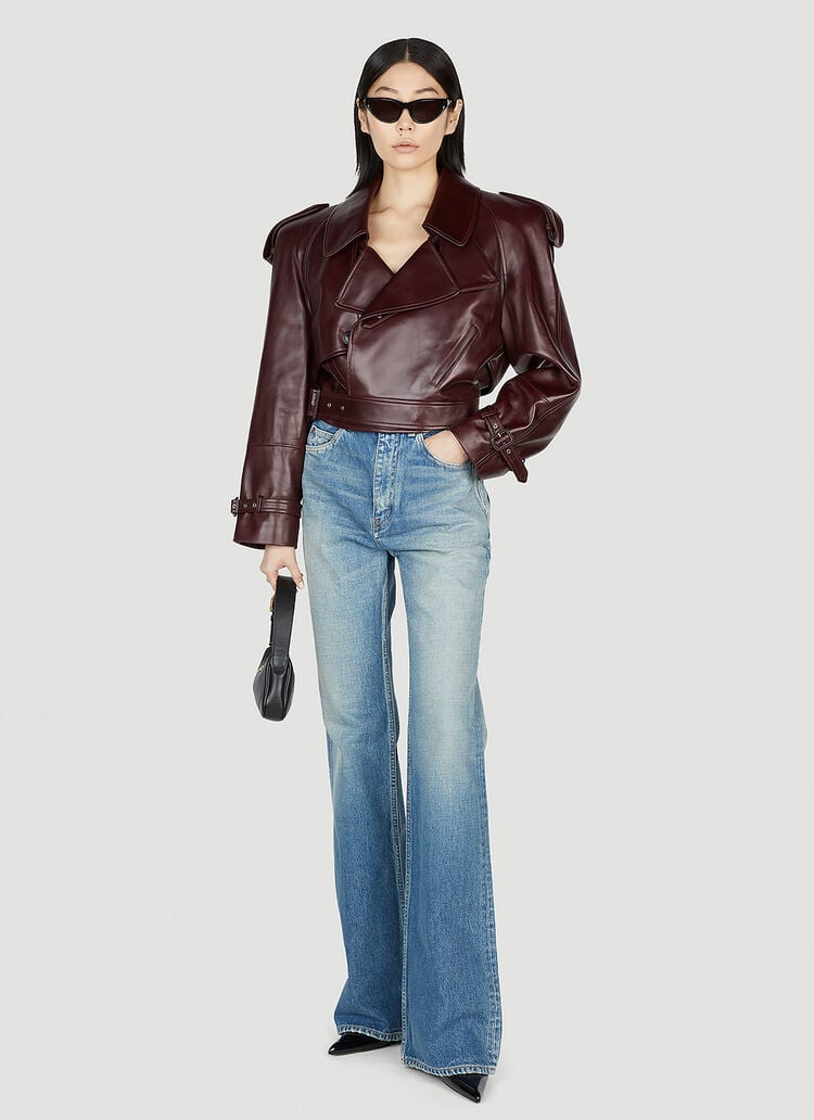 SAINT LAURENT 70'S JEANS IN BLUE VINTAGE DENIM
AUTHENTIC MEDIUM BLUE