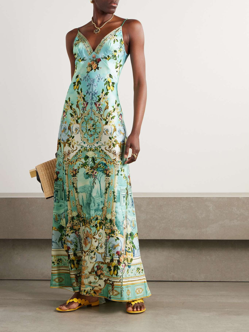 CAMILLA + The White Lotus Crystal Maxi Dress