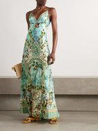 CAMILLA + The White Lotus Crystal Maxi Dress