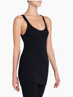 SAINT LAURENT Tank Top Dress in Ribbed Wool – Black
