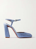 AMINA MUADDI CHARLOTTE CRYSTAL PUMP