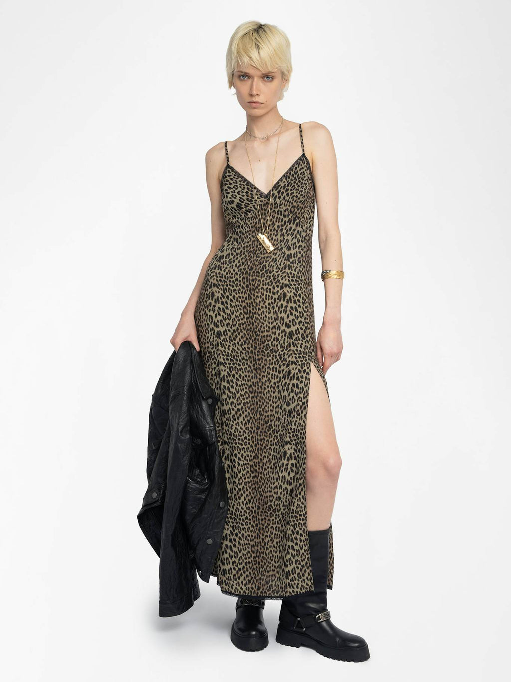 ZADIG & VOLTAIRE Ramelil Dress – Leaves