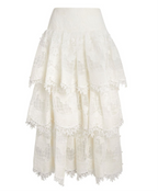 ZIMMERMANN High Tide basque-waist skirt