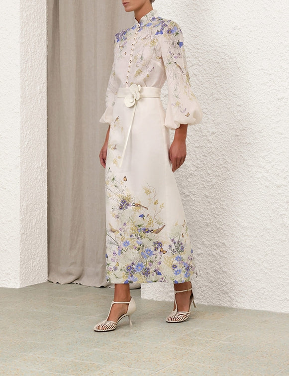 ZIMMERMANN Harmony Blouse in Citrus Butterflies