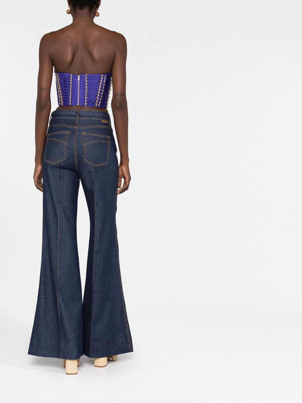 ZIMMERMANN Strapless boned-bodice top