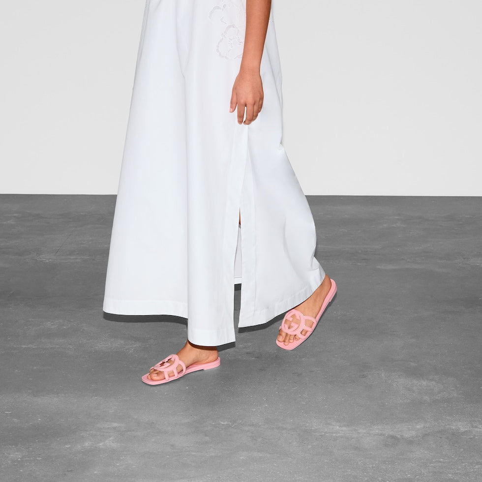 GUCCI WOMEN'S INTERLOCKING G SLIDE SANDAL