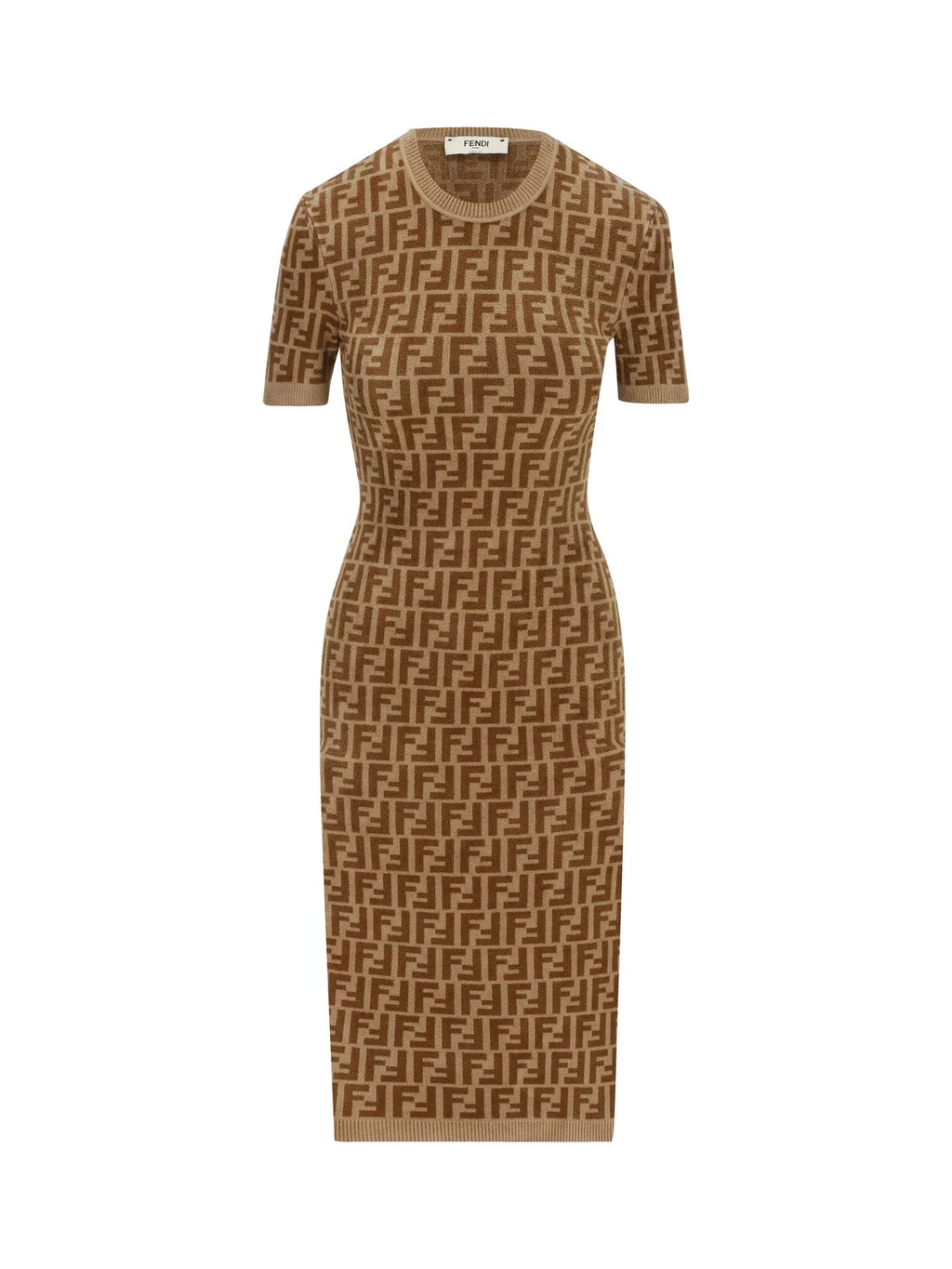 FENDI 
Monogram knitted dress