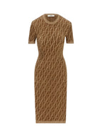 FENDI 
Monogram knitted dress