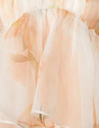 ZIMMERMANN Natura Gathered Midi Dress in Ivory Camellia