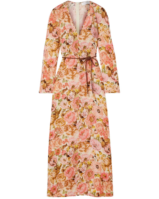 ZIMMERMANN





















                                                            Golden Floral-Print Linen Maxi Dress