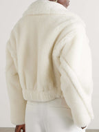 MAX MARA
Oggeri Alpaca, Wool & Silk Teddy Coat – White