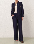 Zimmermann Hypnotic Utility Track Pant — Ink