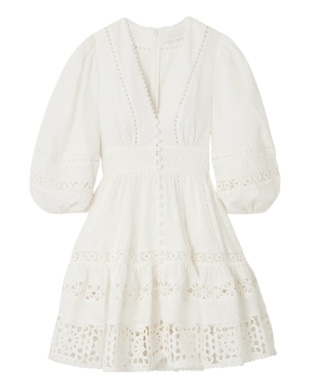 ZIMMERMANN August floral linen mini dress