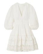 ZIMMERMANN August floral linen mini dress