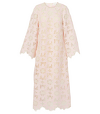 ZIMMERMANN Ottie Scallop Edge Lace Midi Dress