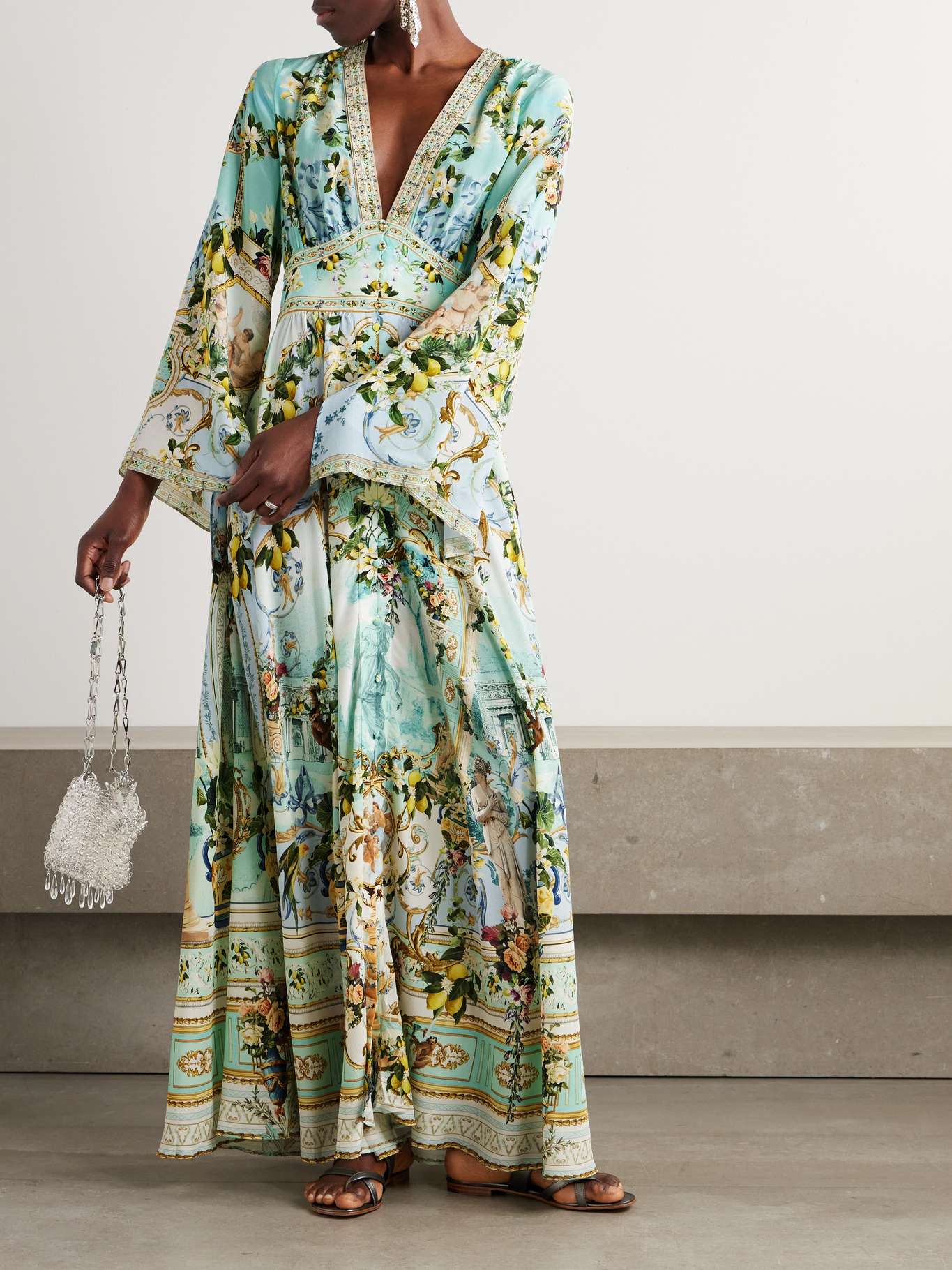 CAMILLA + The White Lotus Crystal Maxi Dress