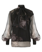 Zimmermann Hypnotic Pussybow Blouse — Ghost Floral