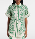 00102 ALÉMAIS

Olive Printed Shirt & Miniskirt Set