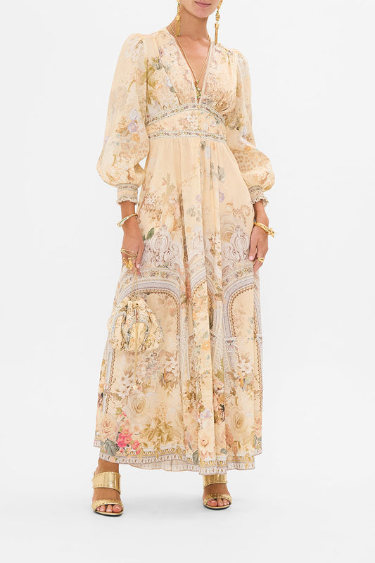 CAMILLA Button Dress With Shaped Waistband – Adorned In Antiquity