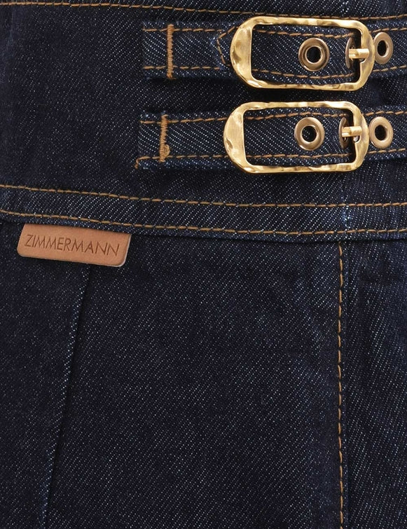 ZIMMERMANN Denim Culotte – Night Sky
