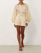 ZIMMERMANN 
Illuminate Linen Short