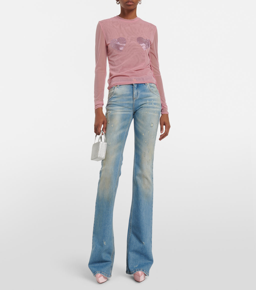 AMINA MUADDI
Angelica satin platform pumps