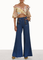 ZIMMERMANN Postcard pleated fan bodice