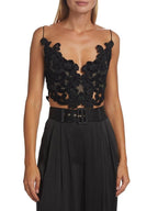 ZIMMERMANN Sensory velvet crop top