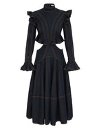 ZIMMERMANN
Hypnotic Denim Midi Dress – Night Sky