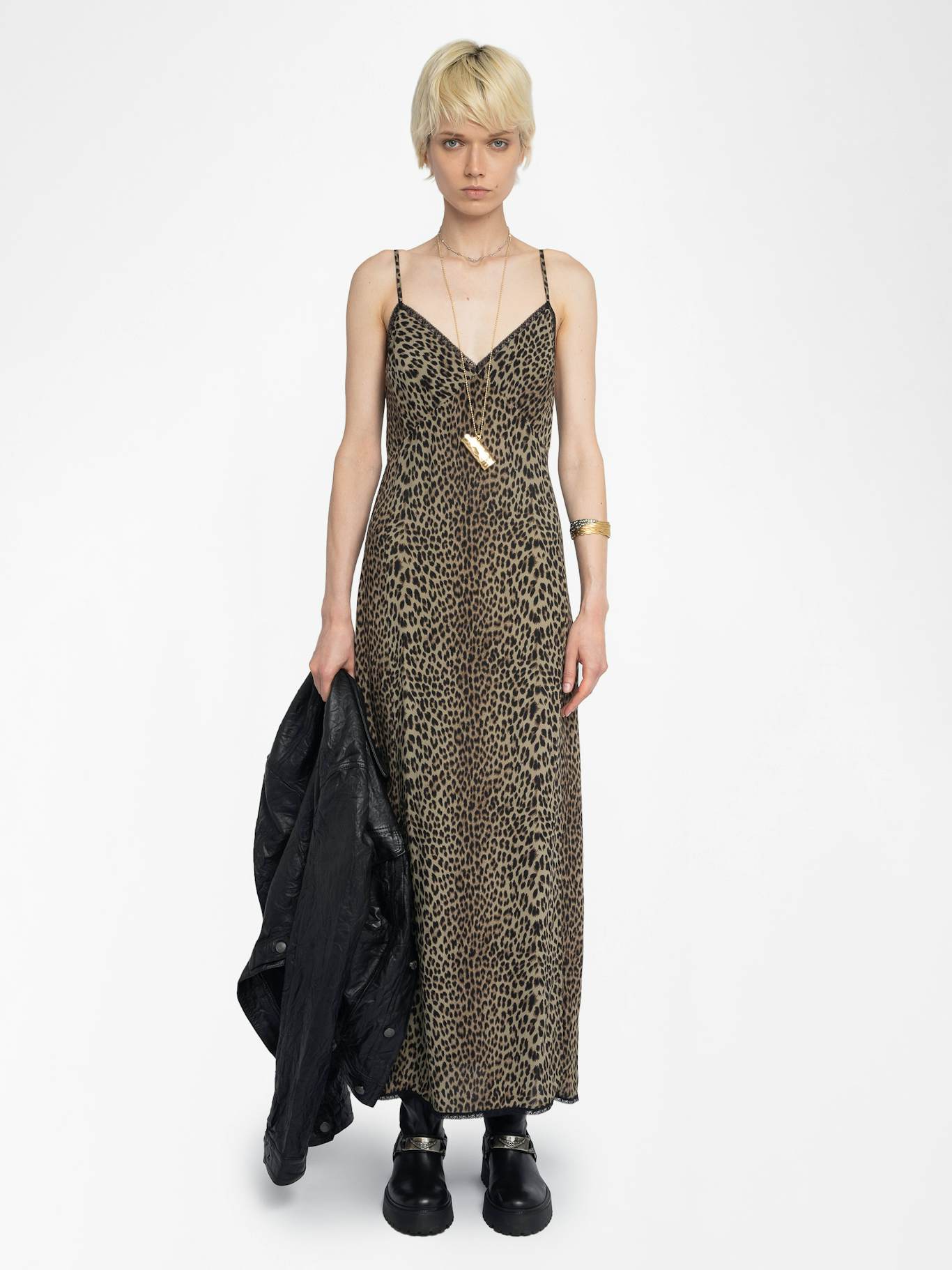 ZADIG & VOLTAIRE Ramelil Dress – Leaves