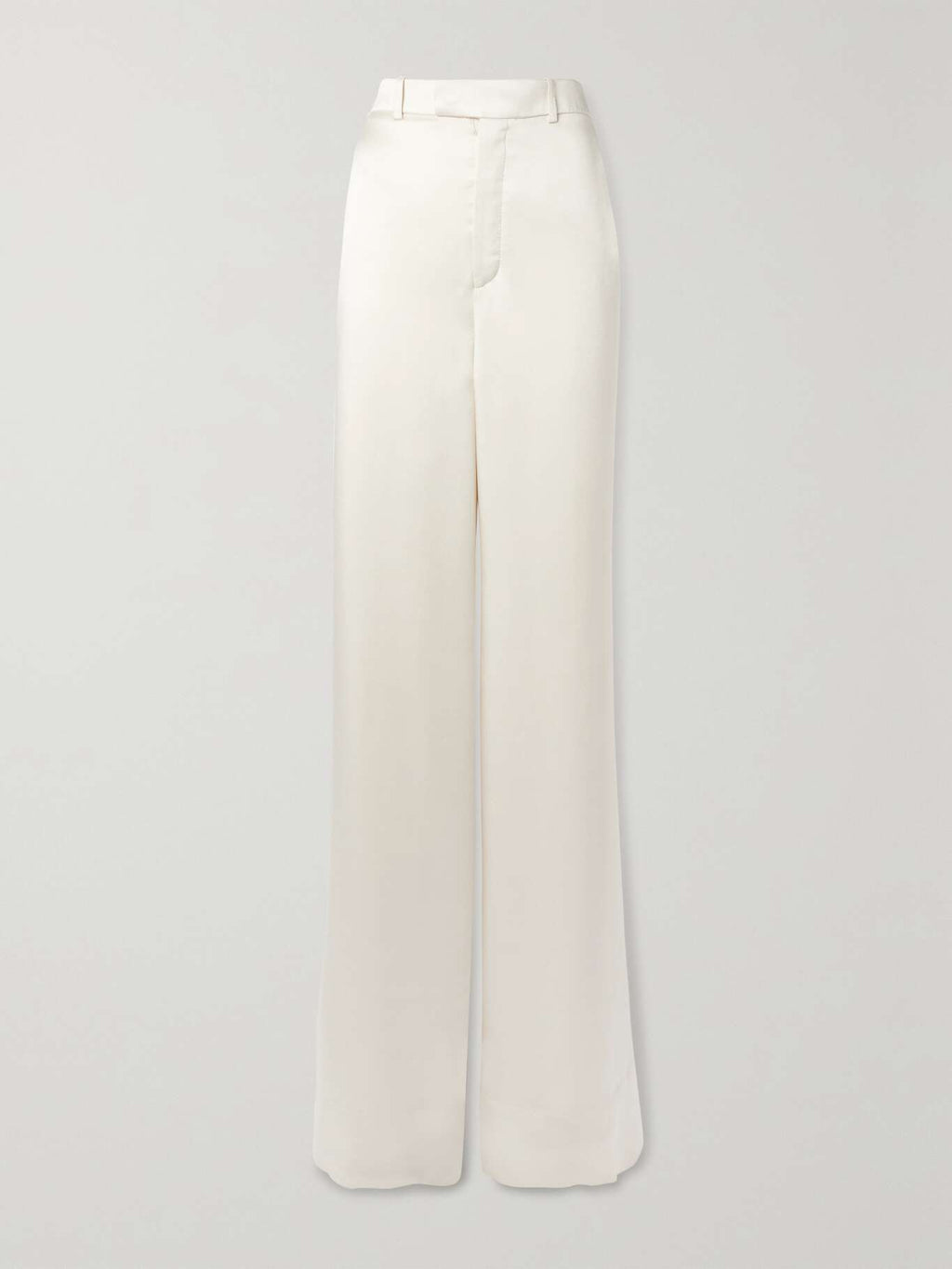 SAINT LAURENT Satin-crepe wide-leg pants