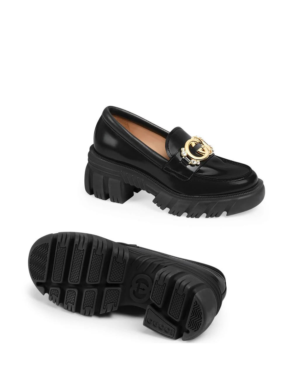 GUCCI
Interlocking G leather loafers