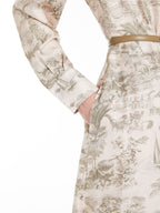 MAXMARA STUDIO
Printed silk shirt dress