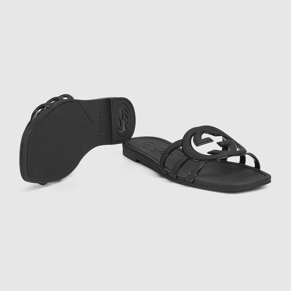 GUCCI WOMEN'S INTERLOCKING G SLIDE SANDAL