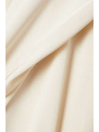 SAINT LAURENT Belted hooded satin-crepe jacket