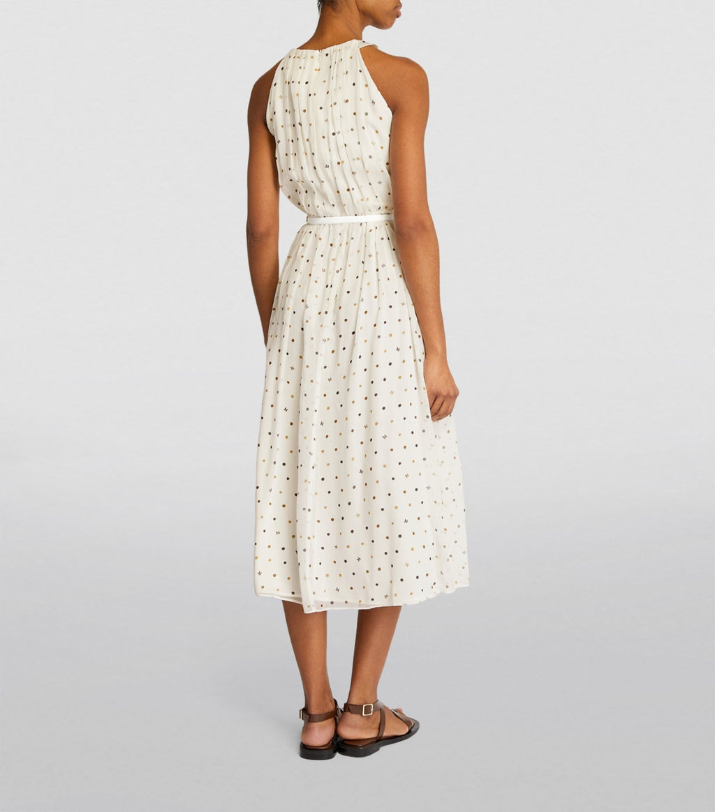 MaxMara
Volita belted printed silk crepe de chine midi dress