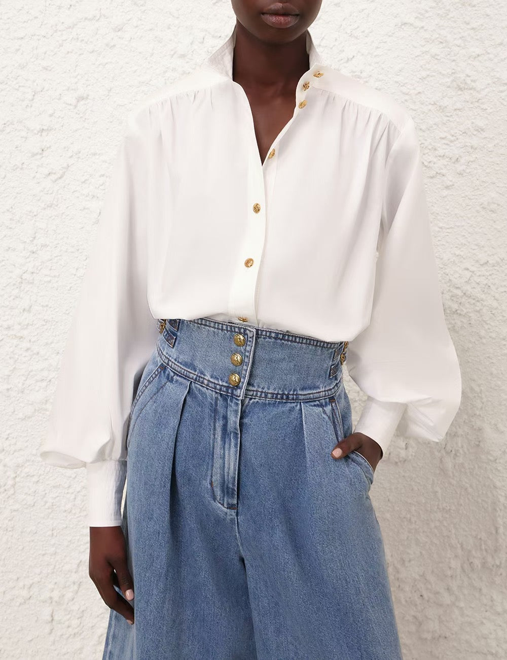 ZIMMERMANN
Utility Billow Blouse – Ivory